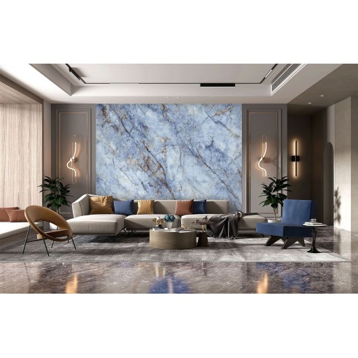 Спеченый камень Juliano Crystal синий 120*270 JLO120270BS929